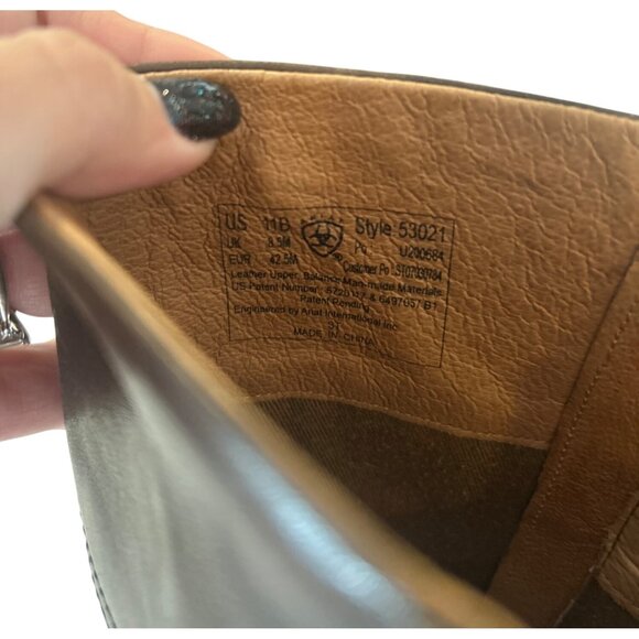 Ariat Women’s 11B Tall Brown Leather Riding Boots Buckle Equestrian 53021 - Picture 3 of 13